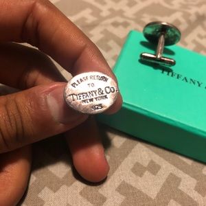 Tiffany and co 925 silver cuff links